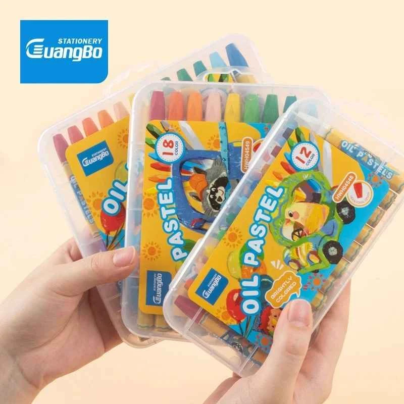 Crayon Guangbo 18 Colors HWH04549 / Oil Pastel / Krayon 18 Warna